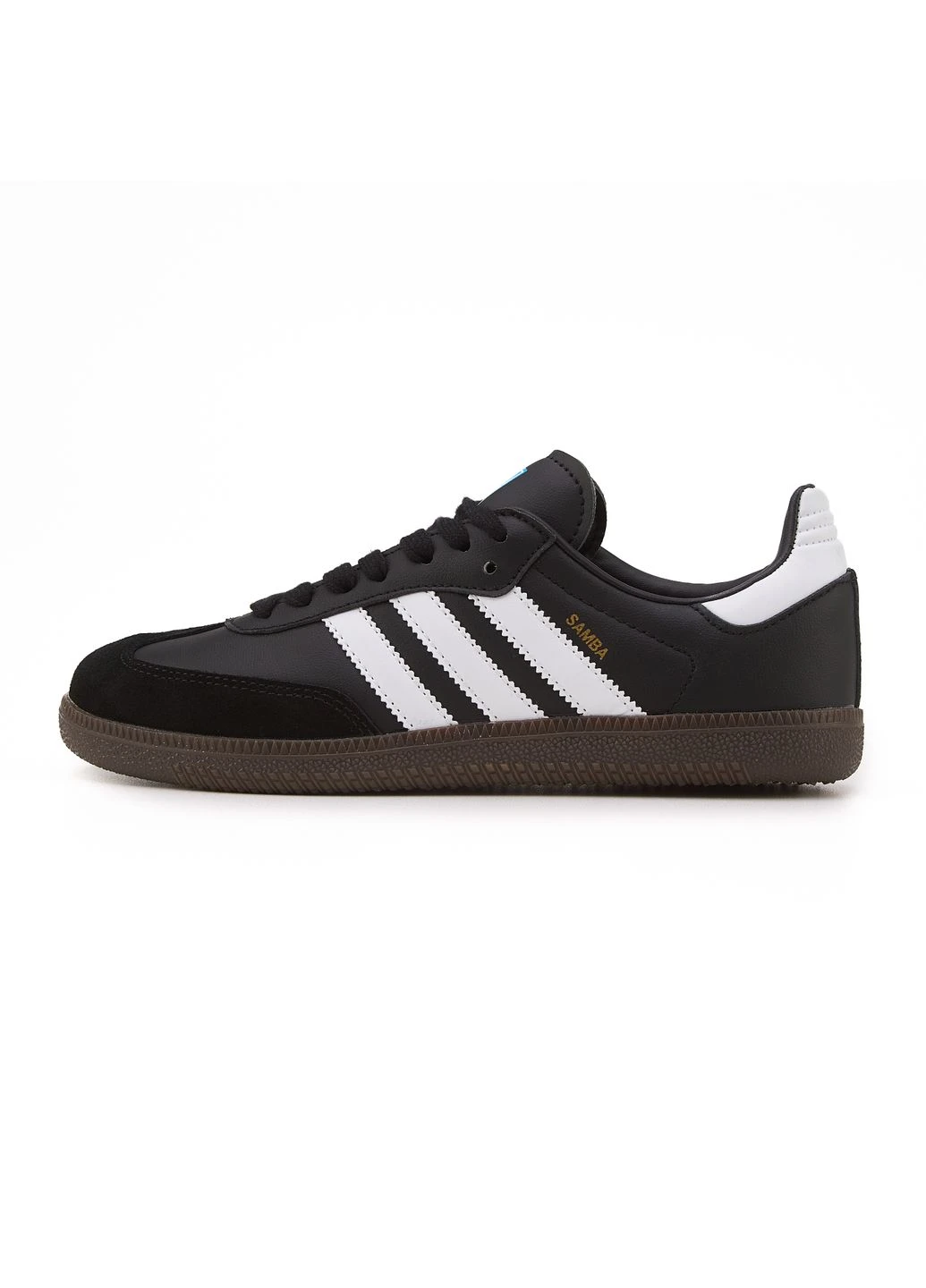 Белые летние кроссовки adidas samba og black white адидас самба No Brand