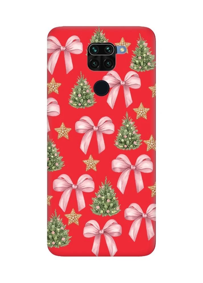 Матовый чехол на Xiaomi Redmi Note 9 / 10X Рождественский фон (принт 427) Creative (400775658)