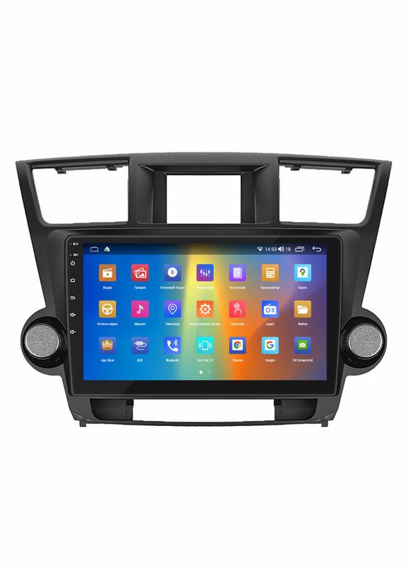 Штатна магнітола 10" для Toyota Highlander II (U40) 2007-2010 2/32Gb CarPlay 4G Wi-Fi GPS Prime Той 5 шт. Lesko (336199154)