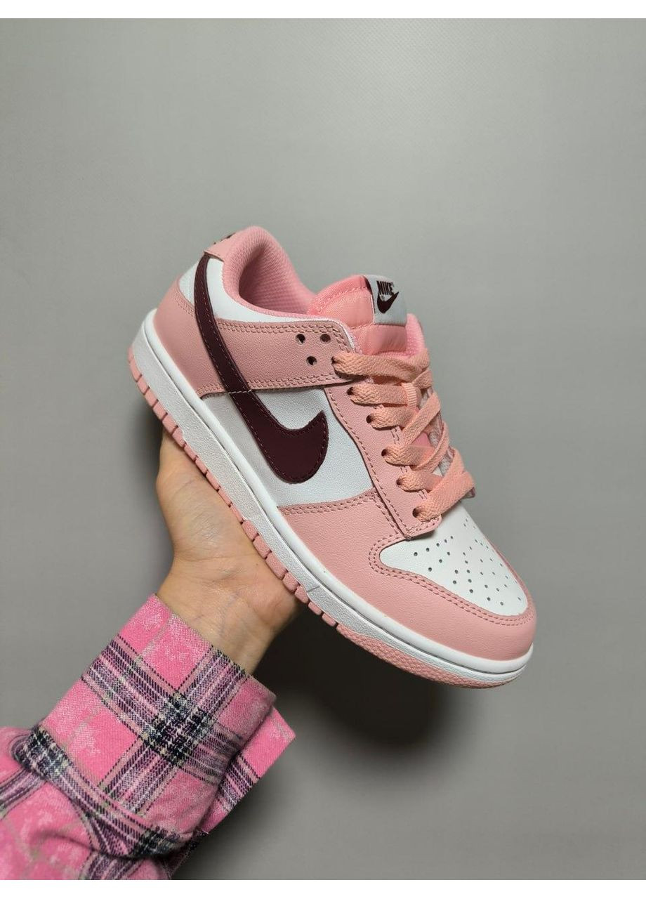Рожеві Осінні кросівки чоловічі nike sb dunk low pink rose найк сб данк No Brand