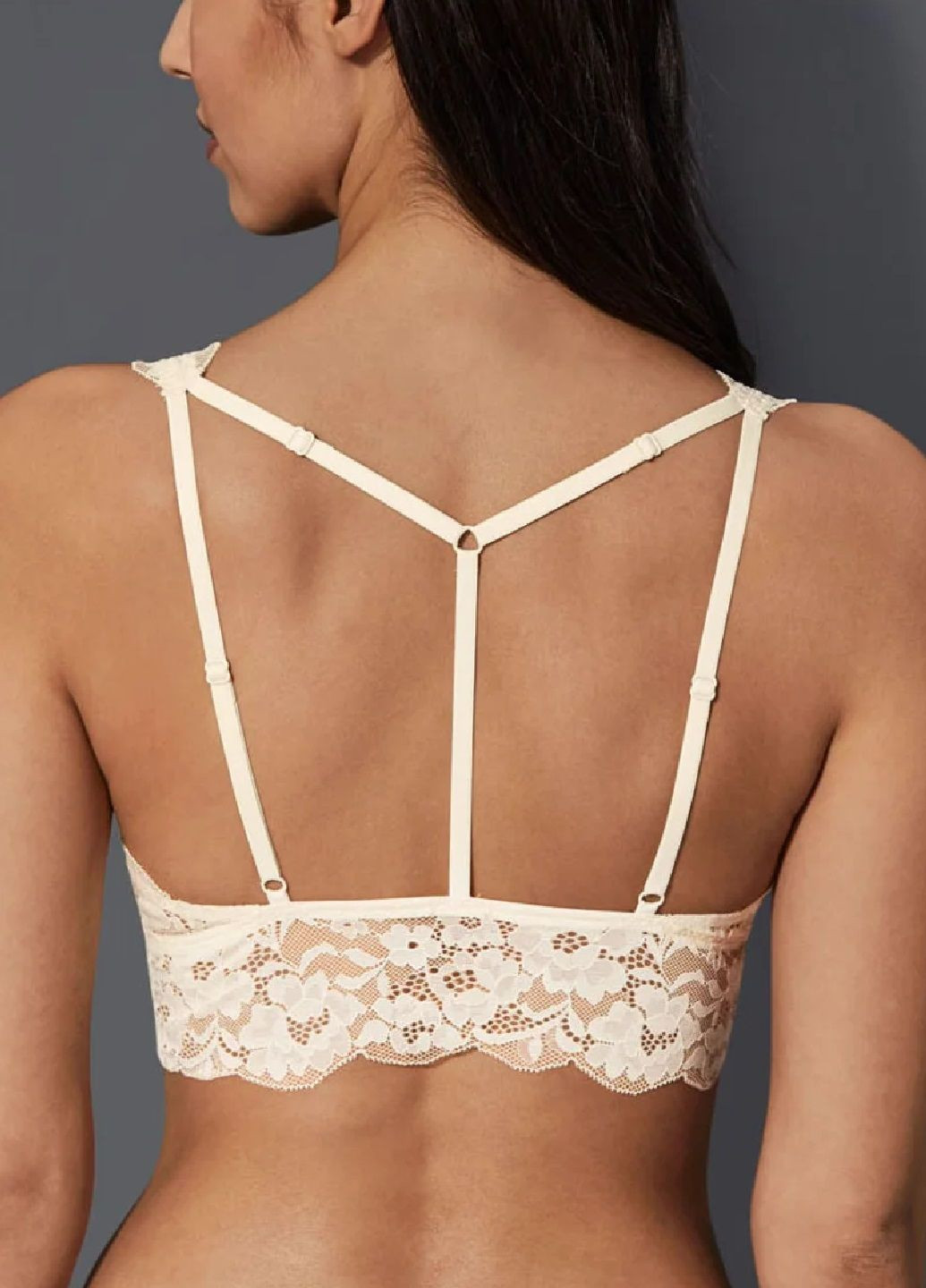 Бежевий бралетт бюстгальтер бралетт з мереживом Esmara