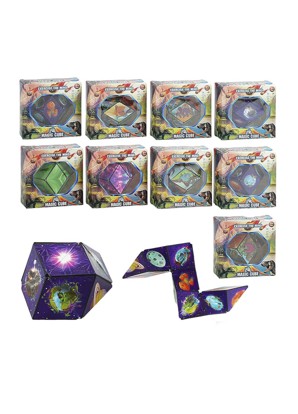 Логічна гра 3D-кубик колір різнокольоровий ЦБ-00254865 No Brand (296622278)