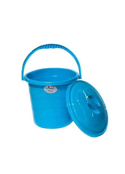 Відро харчове пластик 5 л із кришкою кольорове Zambak Plastik (387348893)