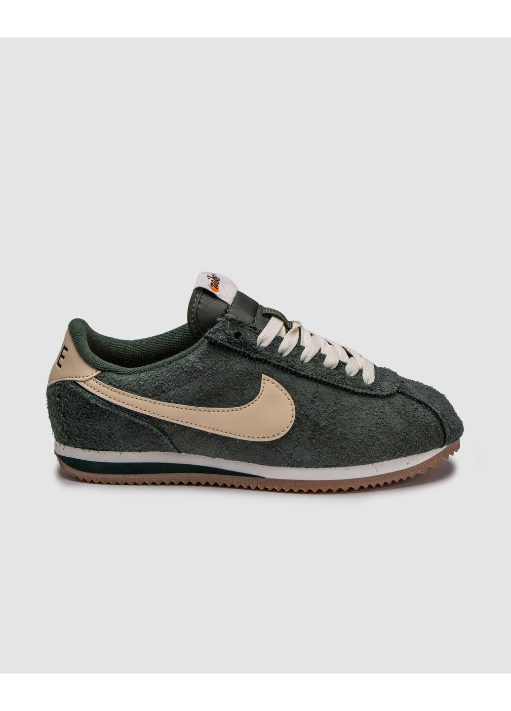 Серые демисезонные кроссовки мужские nike cortez vintage green gum suede найк кортез No Brand