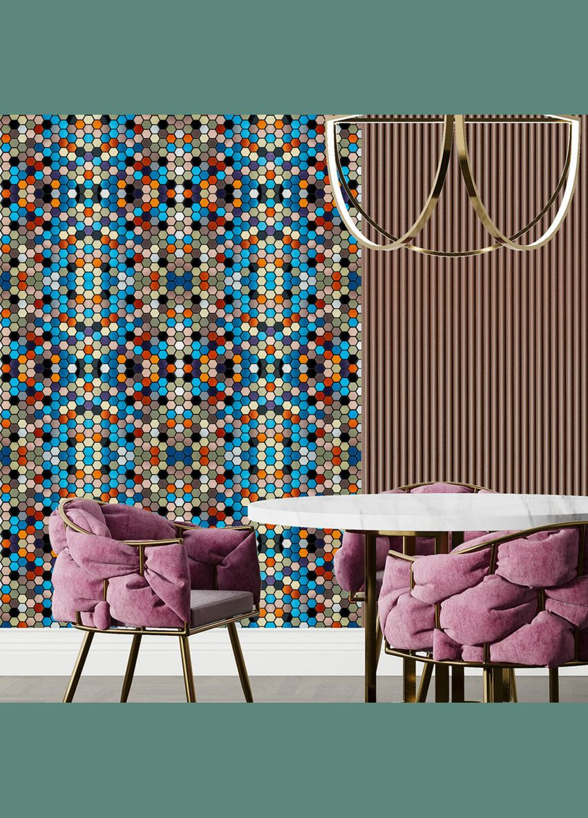 Самоклеюча алюмінієва плитка 300х300х3мм Кольорова SW-00001932 Sticker Wall (370441115)