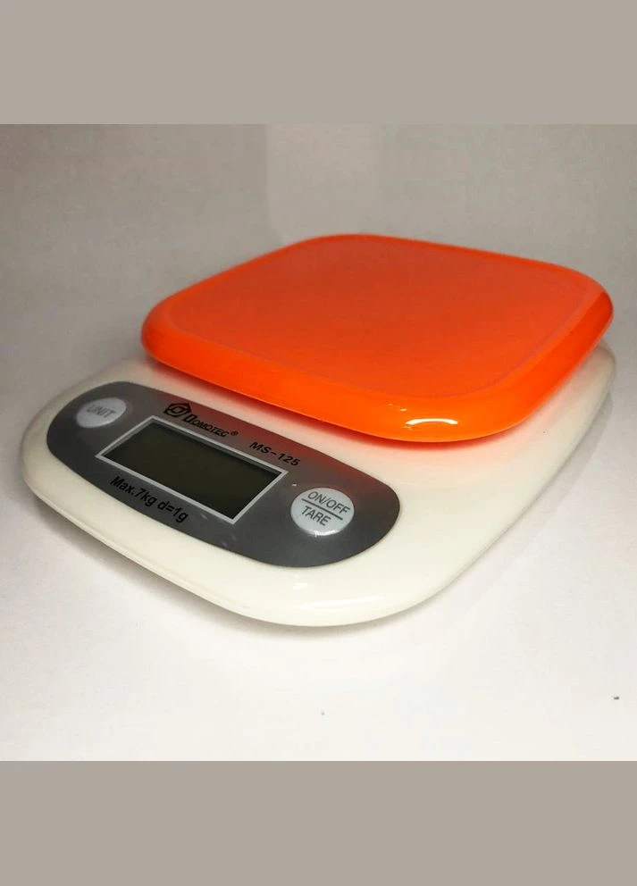 Весы кухонные MS-125 Plastic, электронные весы, электронные весы. Цвет: оранжевый IX-96 Domotec (389792518)