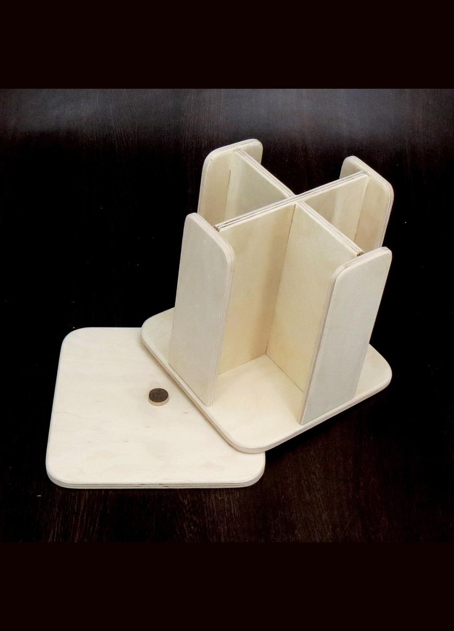 Органайзер одноразових стаканів з дерева Кліст 225 бланже (ЧАЙ-221001) No Brand (327867644)