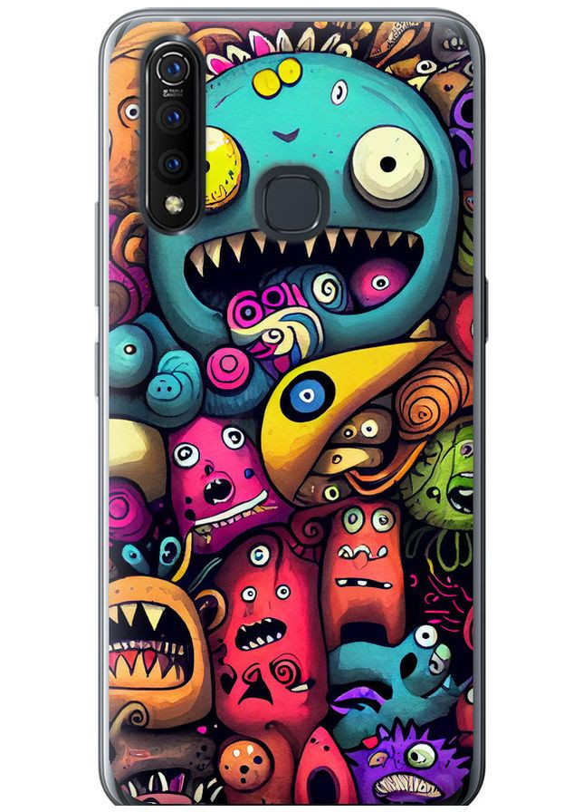 Силиконовый чехол 'Cмешные монстры' для Endorphone Vivo Z5X (325488112)