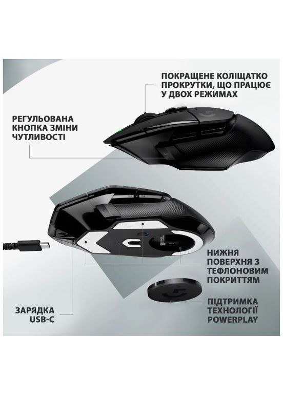 Мышь G502 X LIGHTSPEED Black (910006180) (6823491) Logitech (314777281)