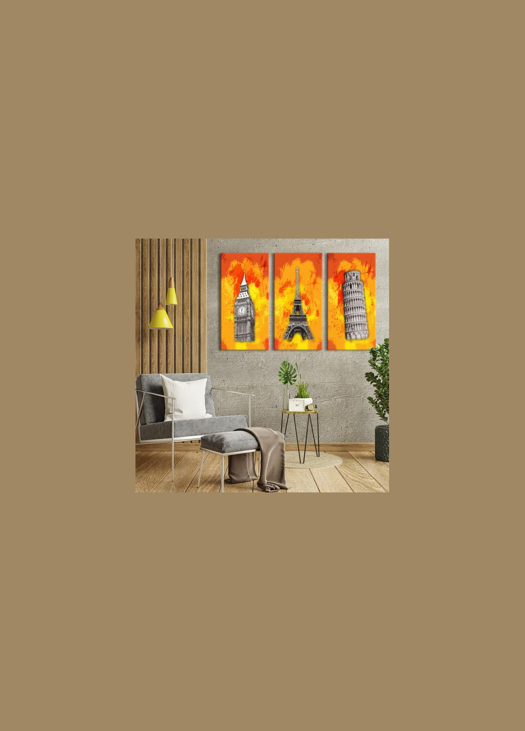 Модульная картина Знаменитые башни 156x100 см (MK311653) Malevich Store (333339127)