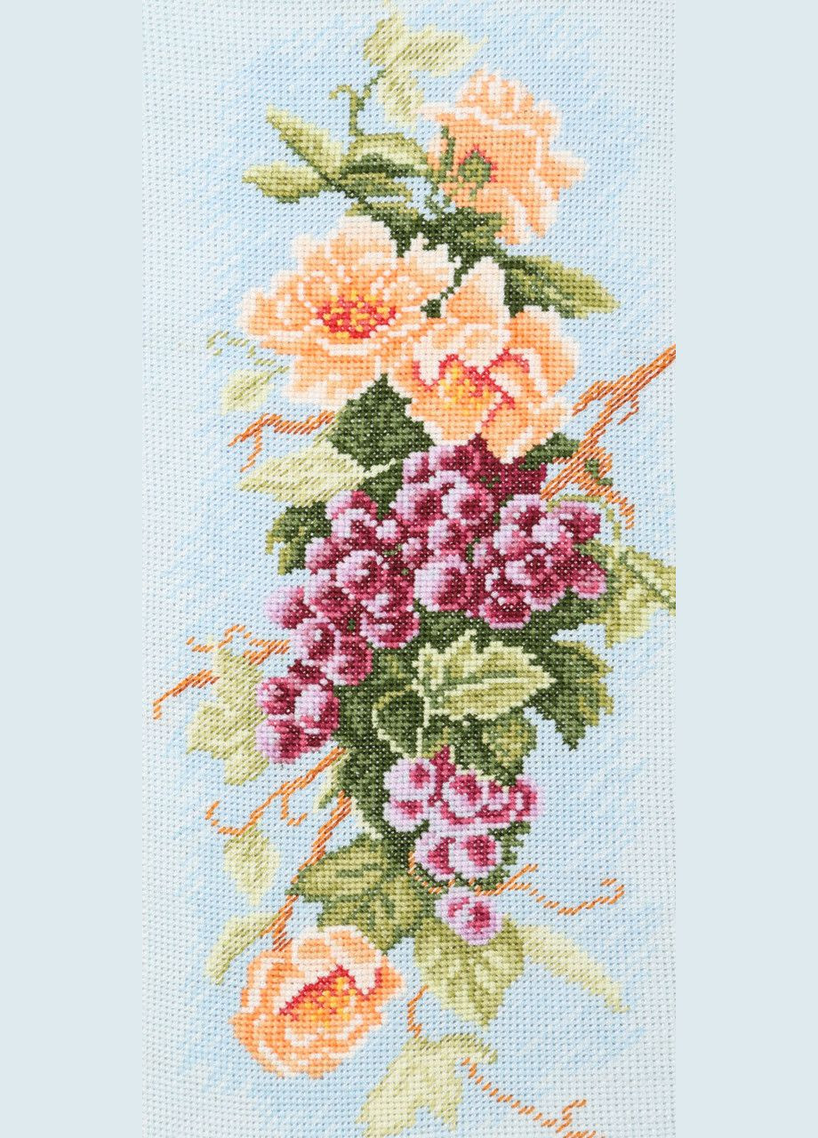 Набір для вишивки муліне ДМС "Виноградне гроно", 15x33 см No Brand (340483313)