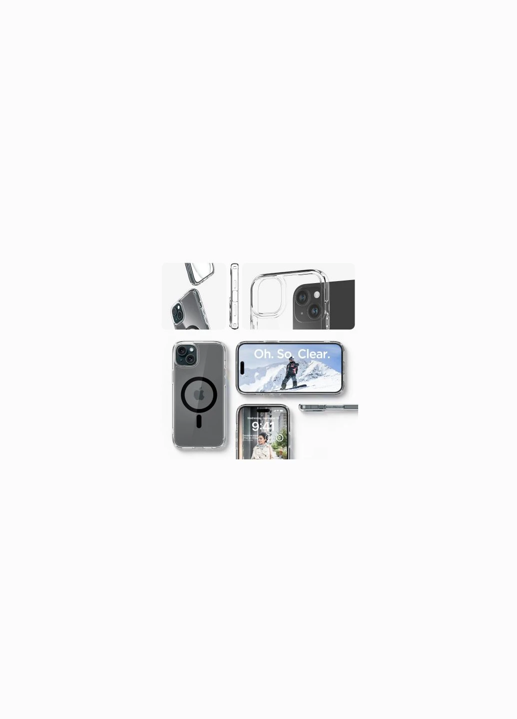 Чехол для мобильного телефона (ACS06662) Spigen Apple iPhone 15 Plus Ultra Hybrid MagFit Graphite (275077298)