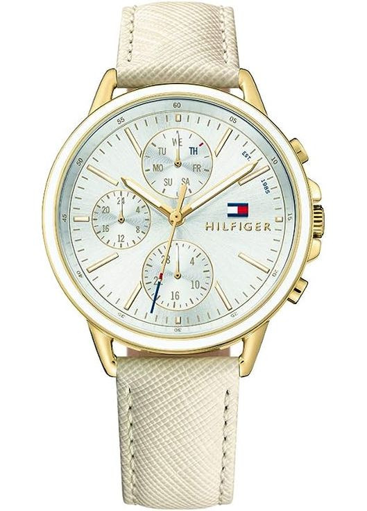 Женские часы 1781790 Champagne Tommy Hilfiger (323465287)