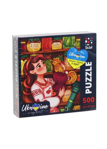 Пазл "Украинская девушка с петухом", 500 элем. De.tail (361422839)