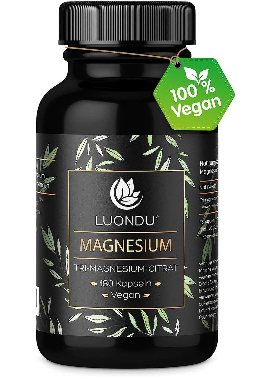 Цитрат магнію 120 мг LUONDU 180 капсул GMP (299472067)