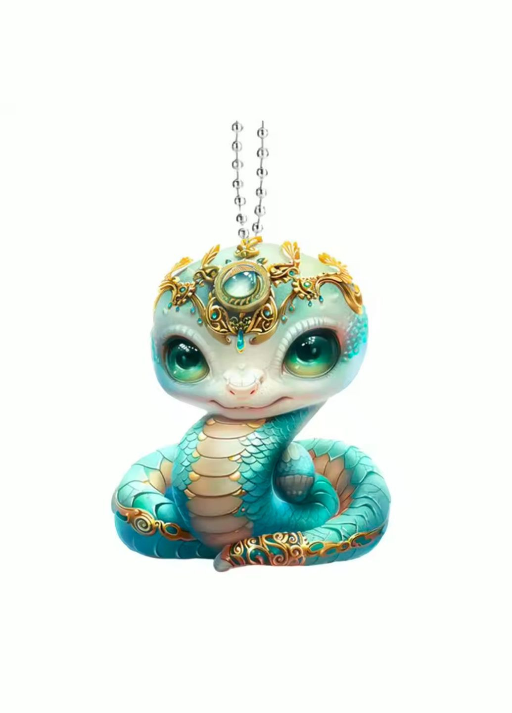 Брелок - підвіска на ключі у вигляді символу року за Китайським гороскопом з акрилу рік ЗМІЇ No Brand (314813440)