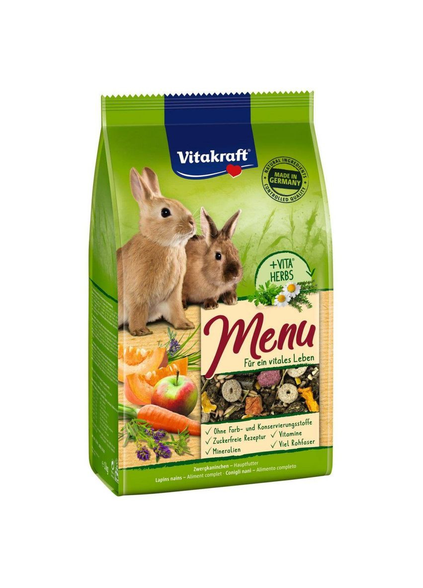 Корм для кроликов Menu Vital 3 кг (4008239255426) Vitakraft (279563056)