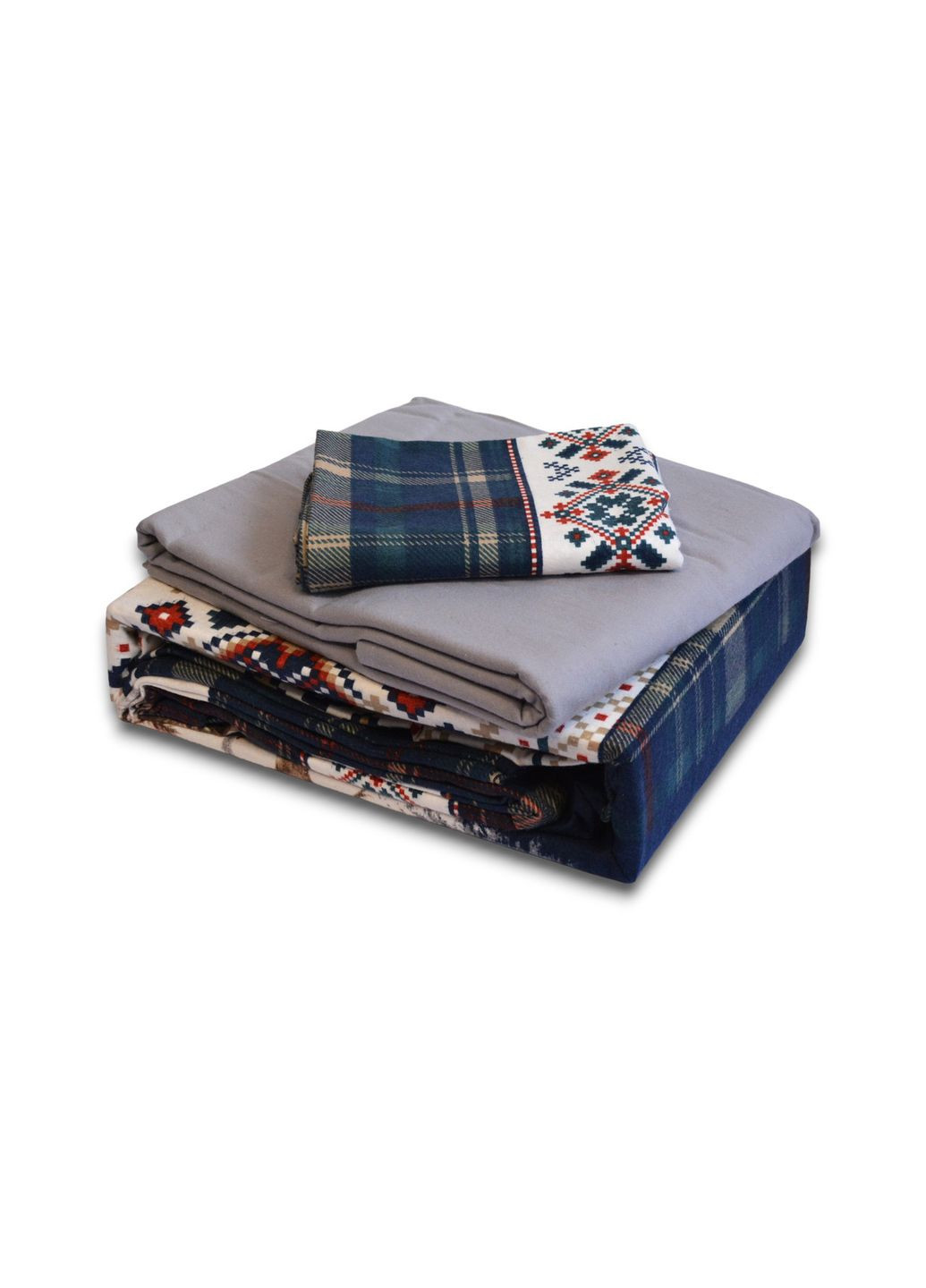 Комплект постельного белья Flanel 160×220 см Nature Navy Blue First Choice (365814810)