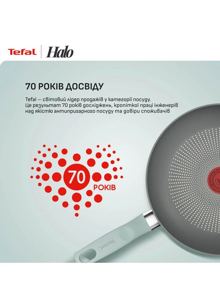 Сковорода Halo 24 см Eucalyptus (G0160402) Tefal (391820352)