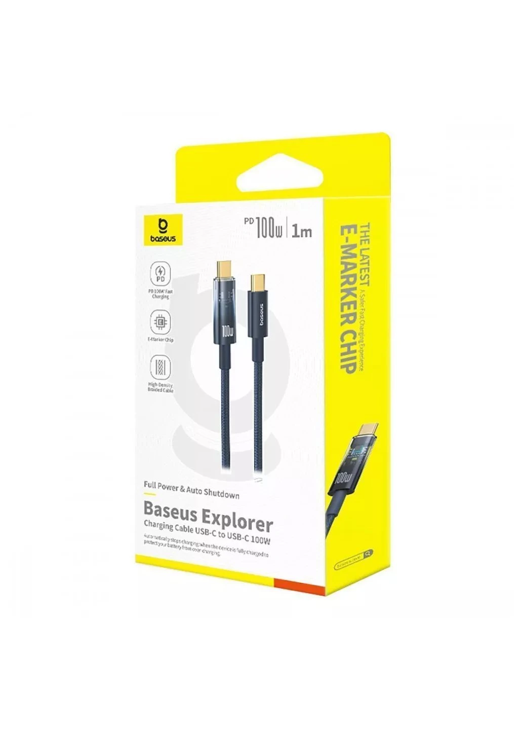 Кабель Explorer Series Auto Power-Off Type-C to Type-C 100W (1m) ( ) Baseus (400765132)