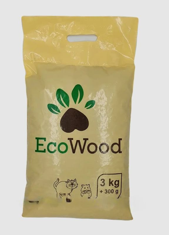 Наполнитель для кошачего туалета древесный 3 кг EcoWood (267727049)