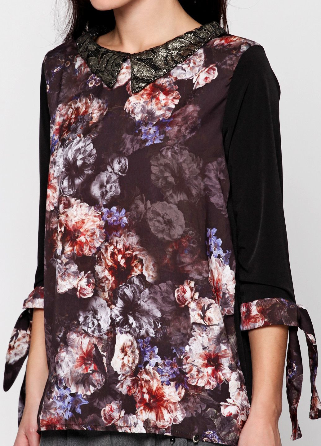 Чёрная блуза черный Rinascimento