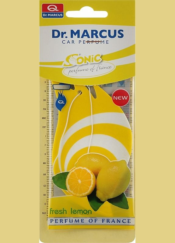 Ароматизатор для авто "Свежий лимон" - Sonic Fresh Lemon Car Perfume Ароматизатор для авто "Свежий лимон" (2-965243) Dr. Marcus (369794455)