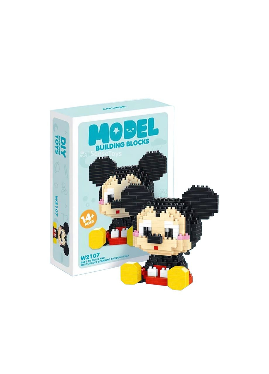 Конструктор Model 3D Minnie Mouse сидячий 378 деталей Разноцветный (W2107) OEM (329721196)