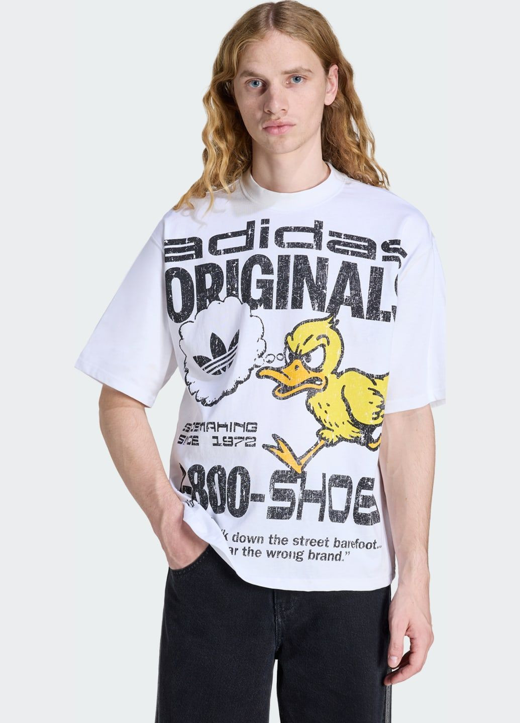 Біла футболка originals duck graphic adidas