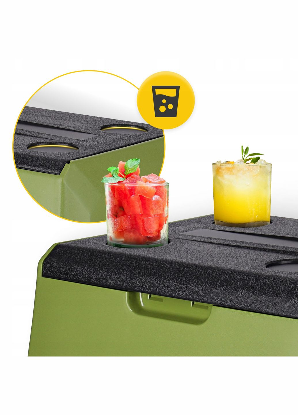 Холодильник туристичний компресорний XTREME 47.3 л електричний, переносний Black/Olive (P-5905973404891) Mountain Goat (342261410)