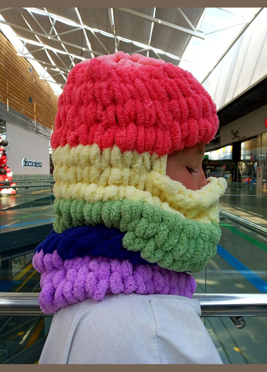 В'язана шапка-балаклава 2 Льва (354331472)