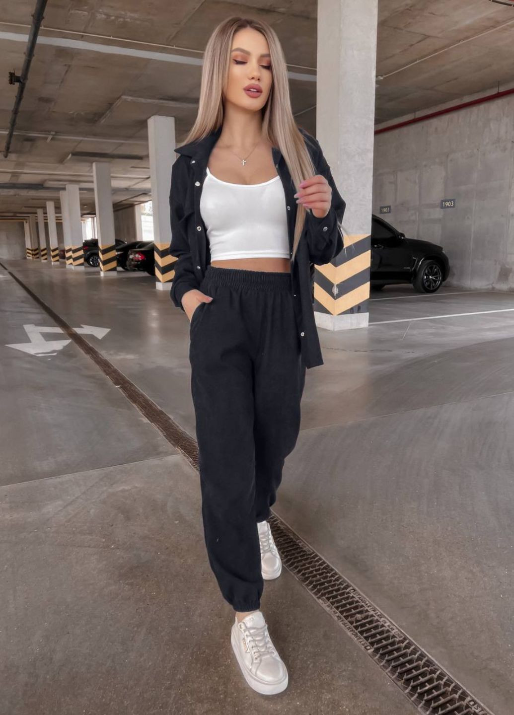 Базовый повседневный костюм вельветовый двойка: рубашка на кнопках + штаны на резинке Tik-Tak (324162252)