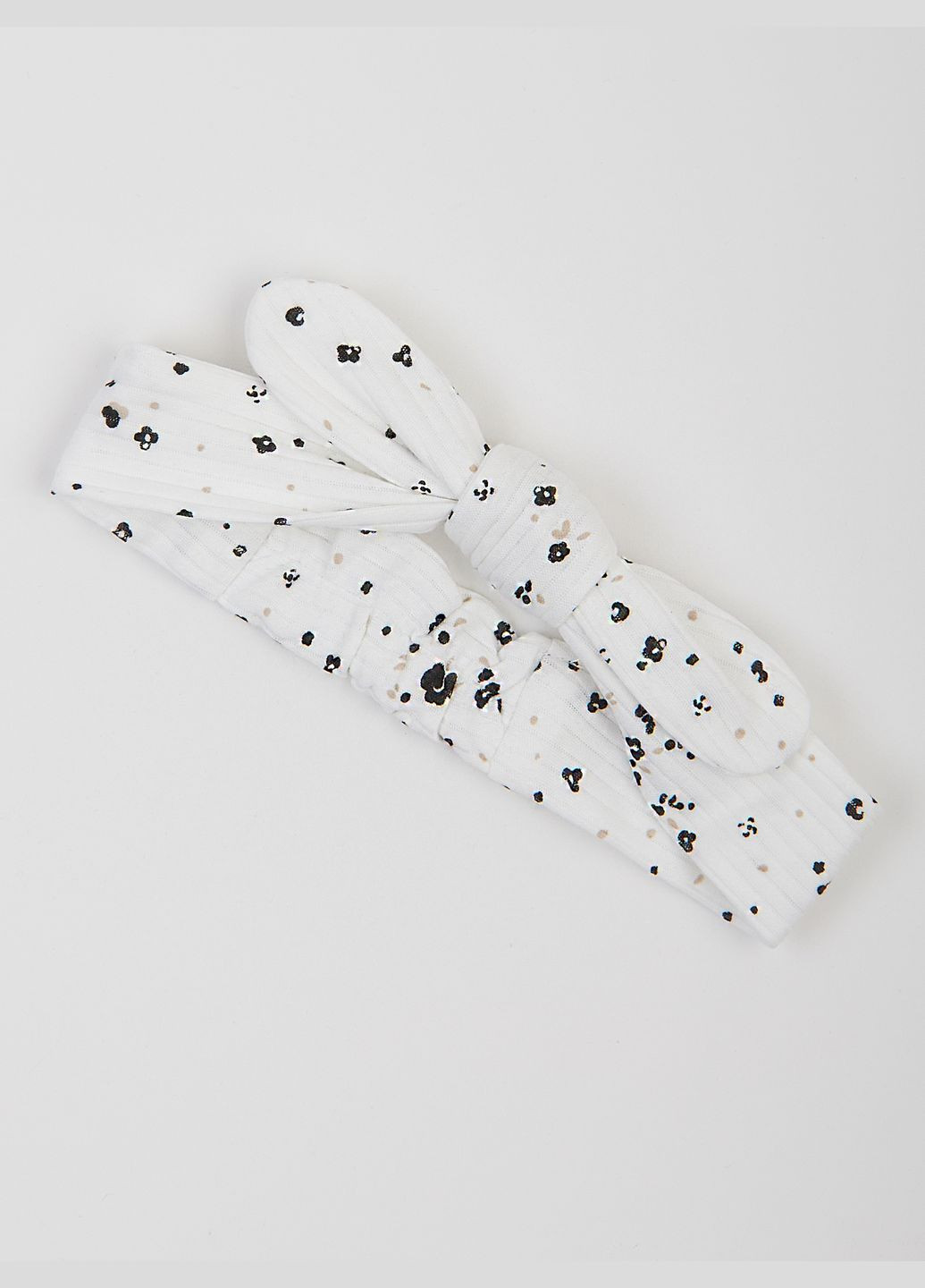 Повязка-солоха в цветочки для новорождённых и малышей – мягкая хлопковая, эластичная KRAKO (324407579)