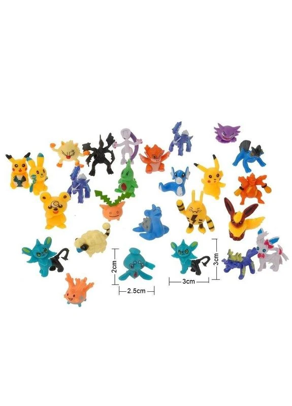 Набір Фігурок Покемони Pokemon 144 Шт. Ігрові Фігурки Покемони. Дитячий Набір Іграшок Покемони Seli No Brand (392716515)