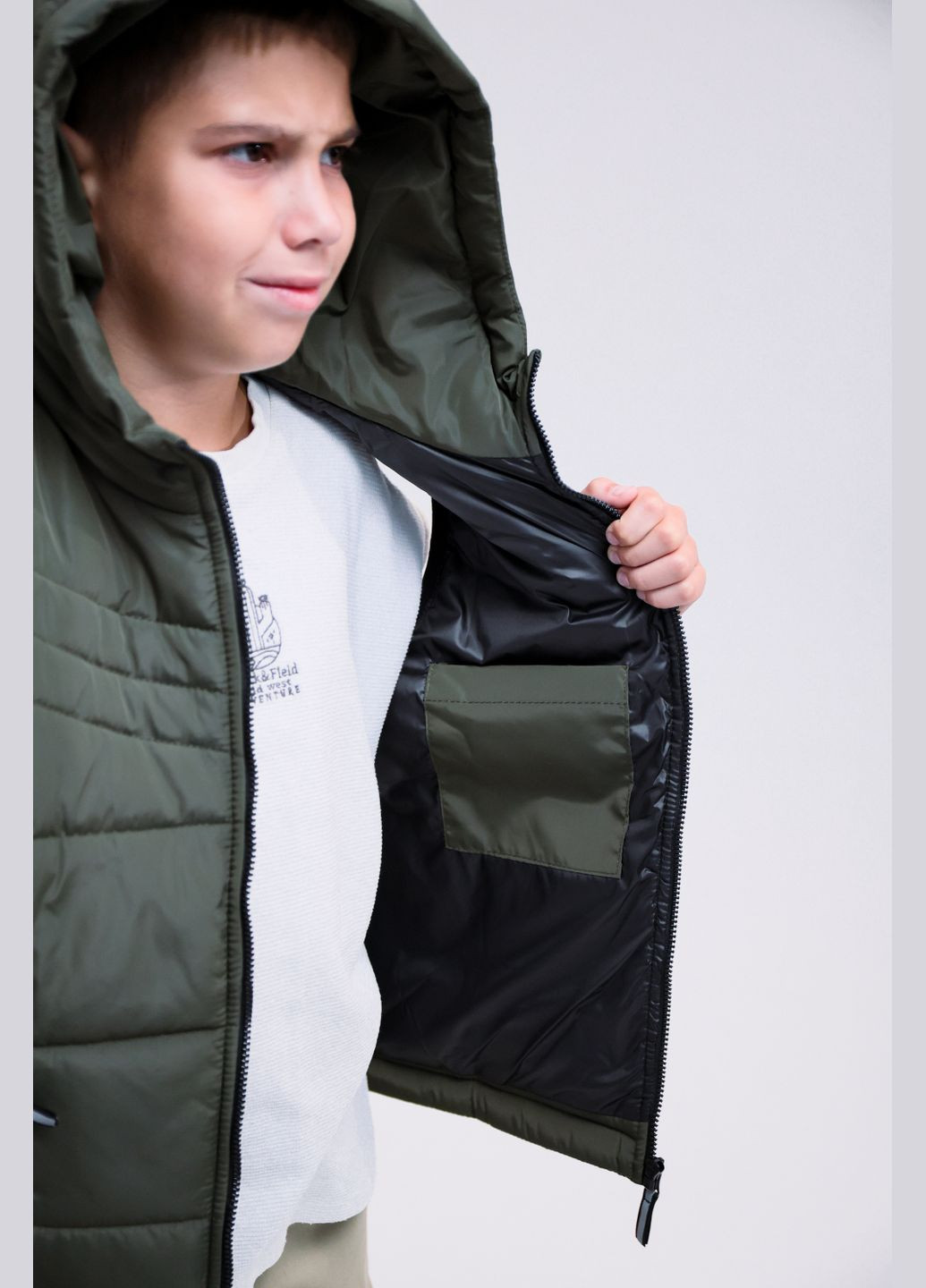 Дитячий демісезонний, підліткова на хлопчика жилетка тепла синя No Brand жилет (347338281)