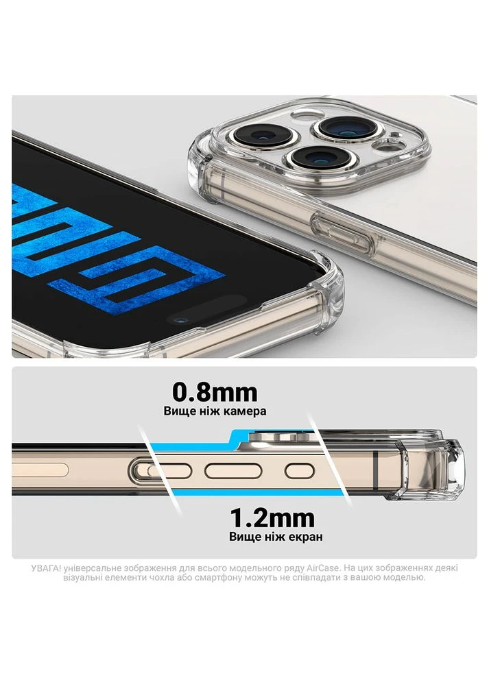 Чохол Air Force для Tecno Camon 50 4G Camera cover Clear (ARM91847) ArmorStandart (401853979)