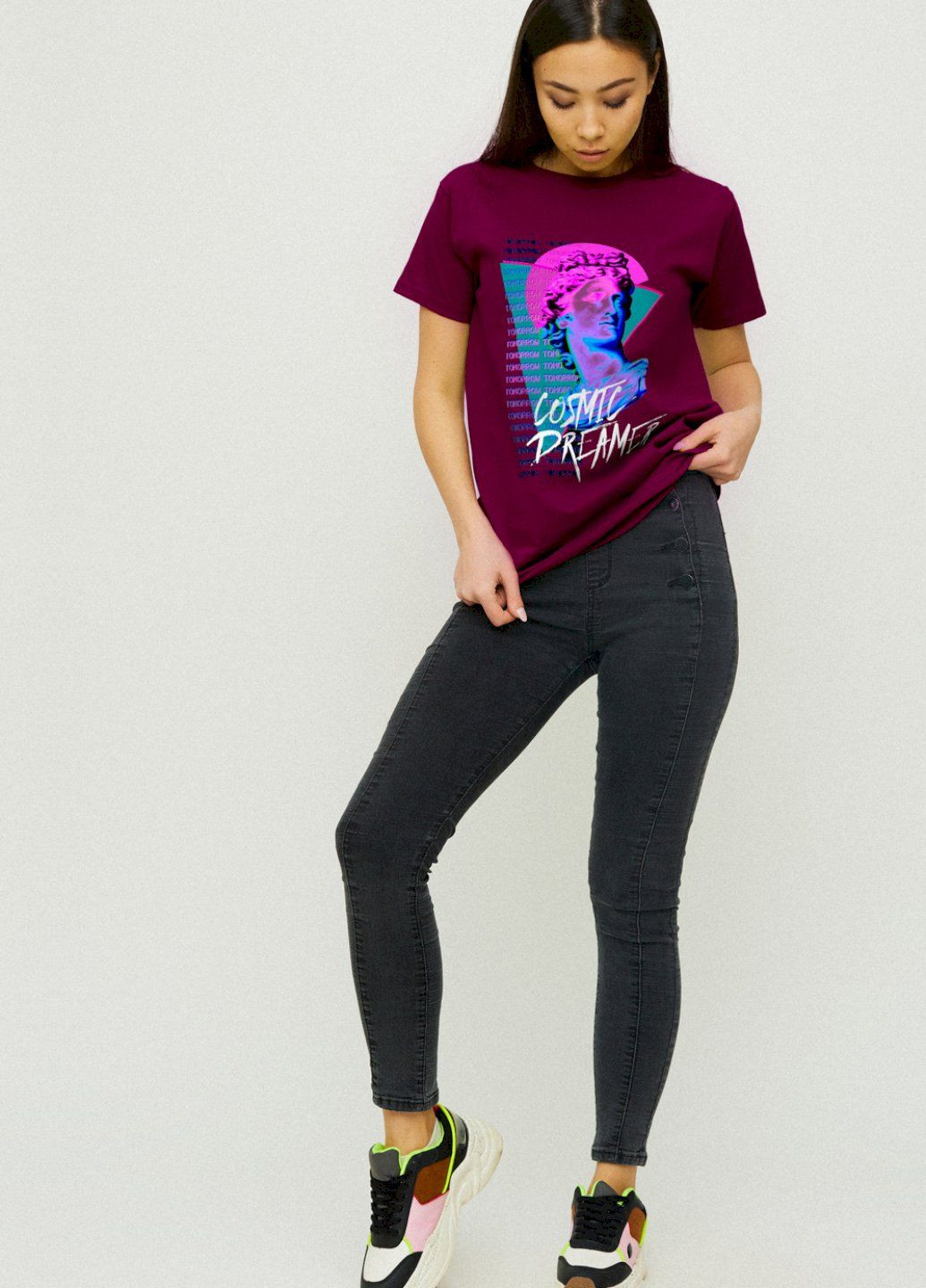 Футболка Boyfriend / air print / YAPPI - (252386565)