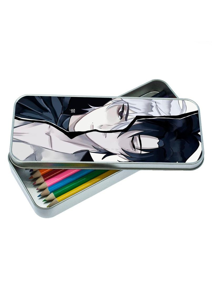 Пенал школьный для мальчика и девочки металлический Аниме Агенты Времени #07 7*18 см Silver No Brand (309156934)