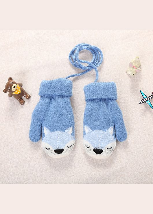 Варежки детские Лисички (Светло-розовый 8-10 лет) (10472) Qoopixie (301219434)