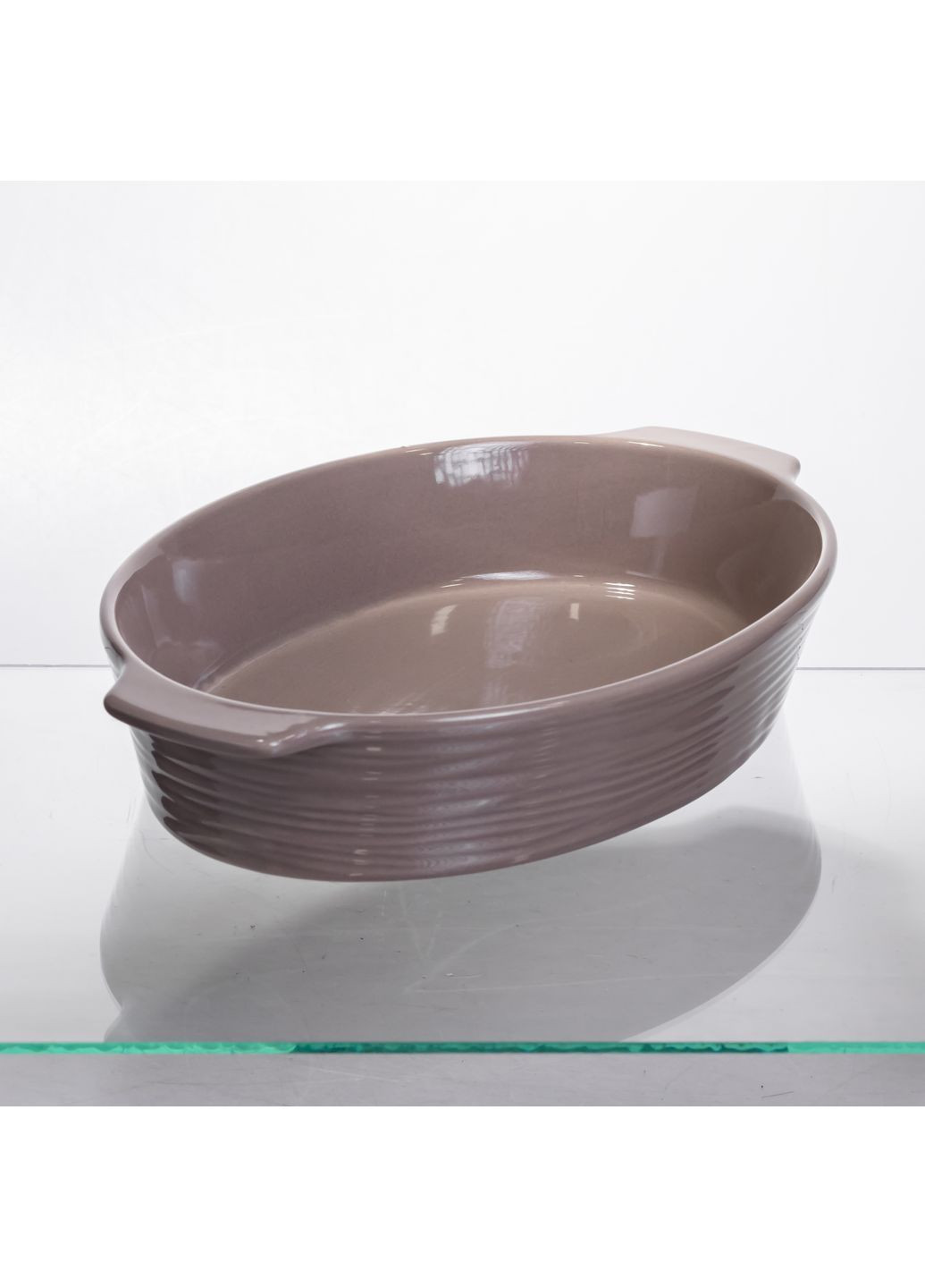 Форма для запікання керамічна 2 л, какао S1286 No Brand (366830664)