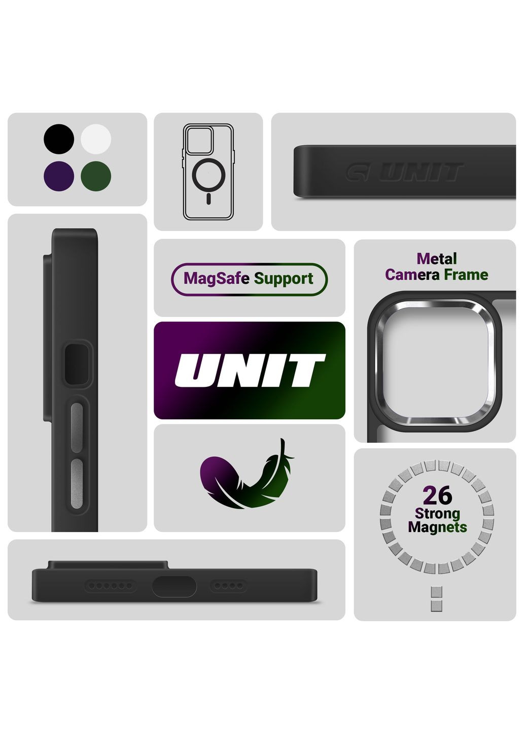 Чехол Unit MagCase для Apple iPhone 17 Black (ARM86281) ArmorStandart (361677443)