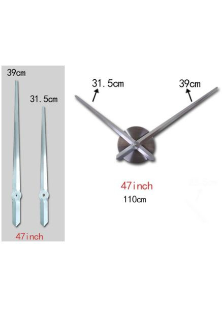 3D часы настенные Синий Цифры по английски 3D Б230-47' пули Синий No Brand (302241842)