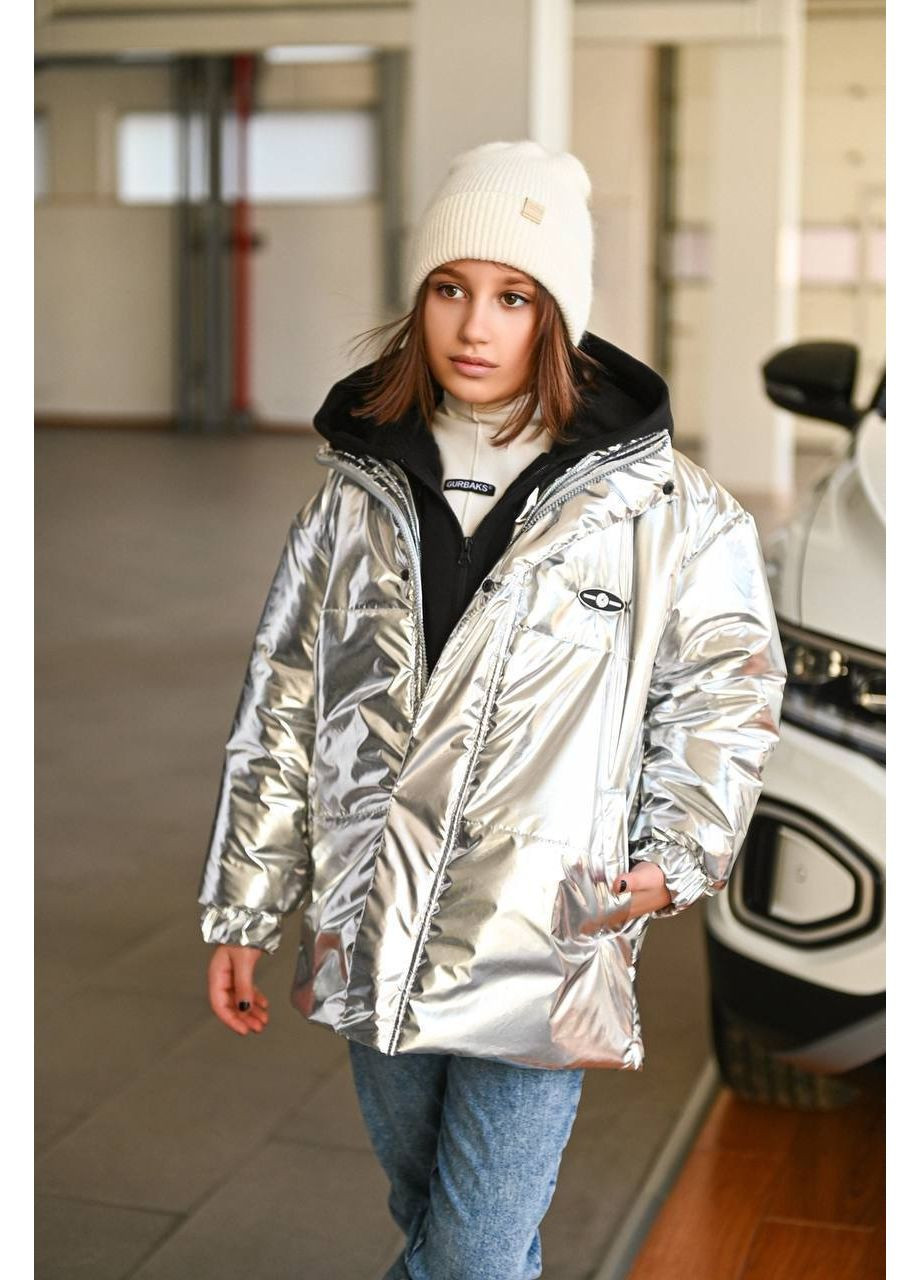 Сіра зимня трендова підліткова куртка — замір в описі GD/GL Модний простір