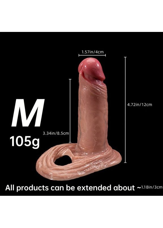 Насадка удлинитель на пенис Realistic Extender M size Focus (370203090)