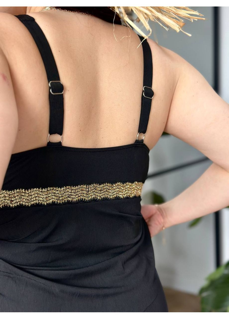 Чорний стильний купальник танкіні No Brand