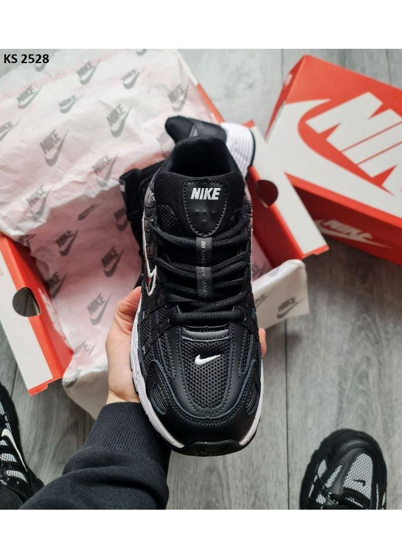 Чорні Осінні кросівки чоловічі nike p-6000 black white найк п-6000 No Brand