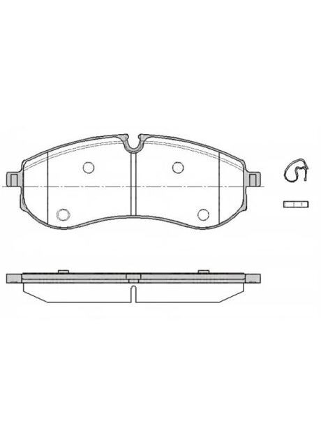 Колодки гальмівні дискові (комплект 4 шт) Remsa (354765796)
