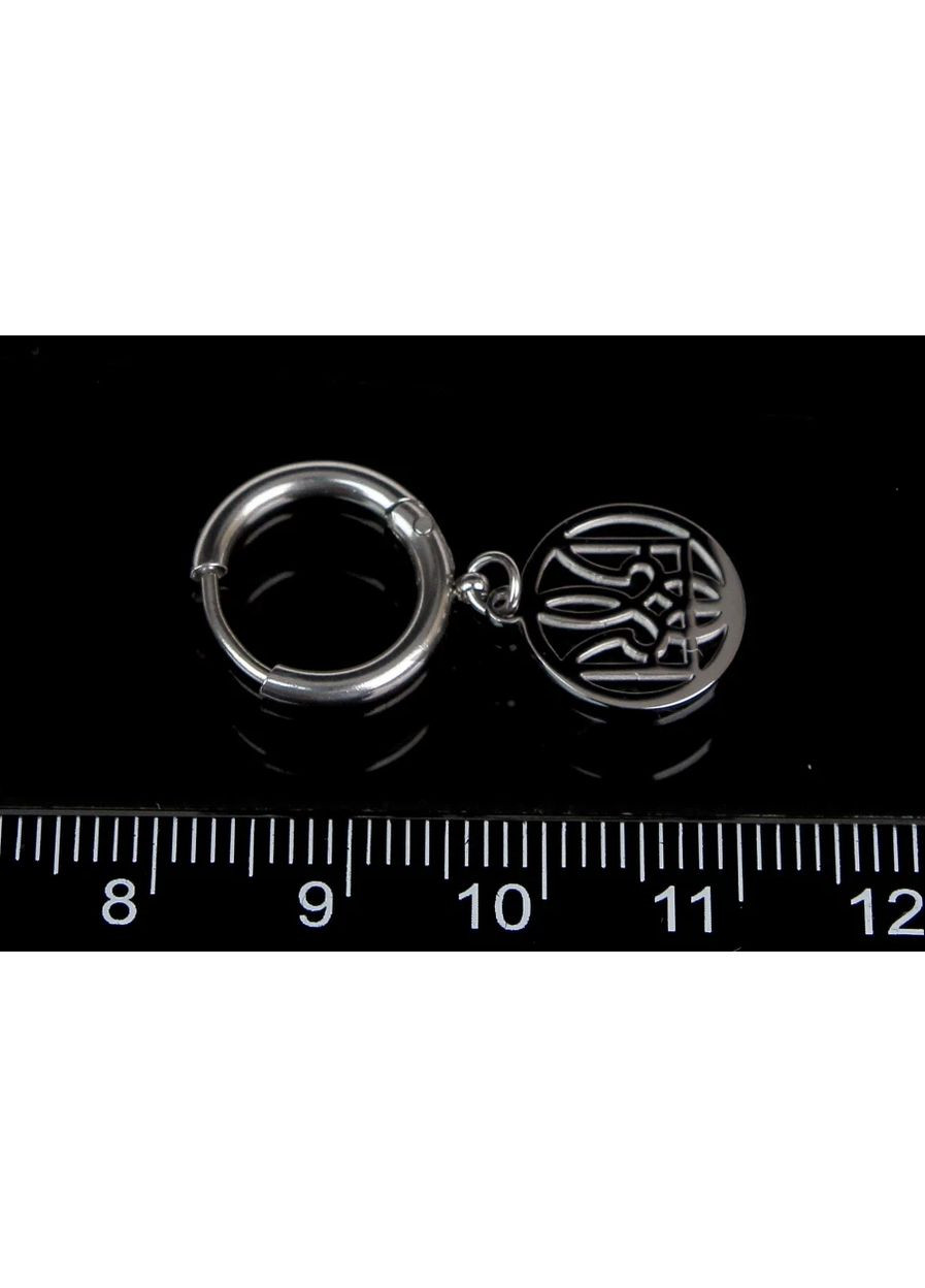 Серьги герб Украины трезубец сталь родий Xuping Jewelry (370792346)