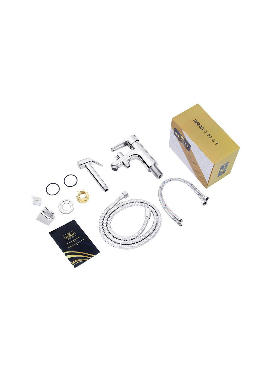 Смеситель для раковины KRM Elbe - C015 с гигиеническим душем Kroner (368596565)