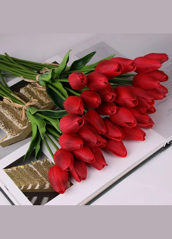Тюльпан штучний 1шт. Колір червоний No Brand (304401823)